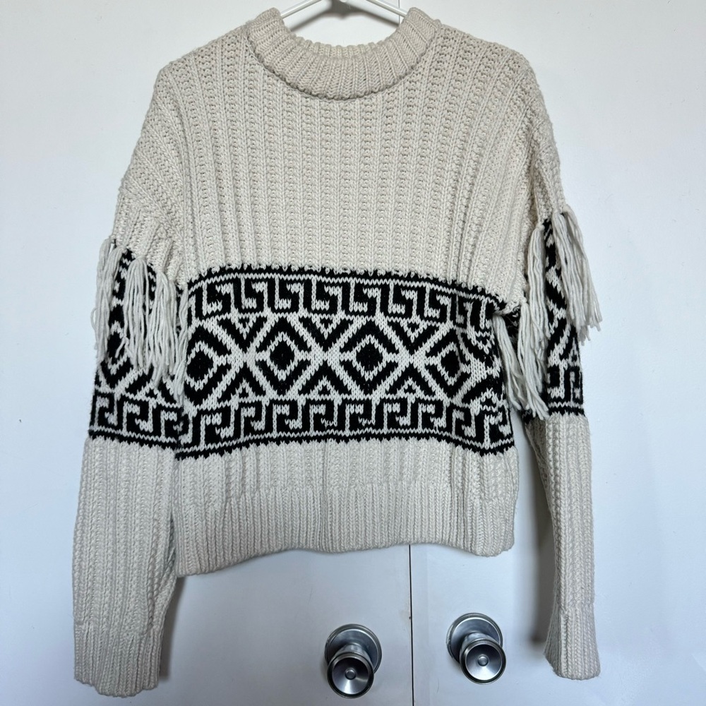 H&M Knitted Tassel Sweater